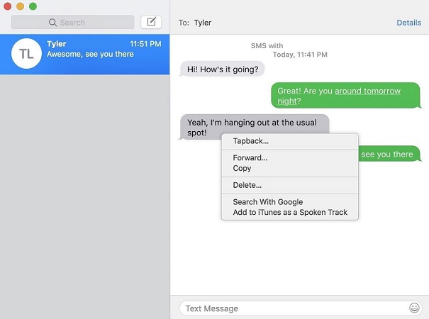 permanently delete text messages from mac