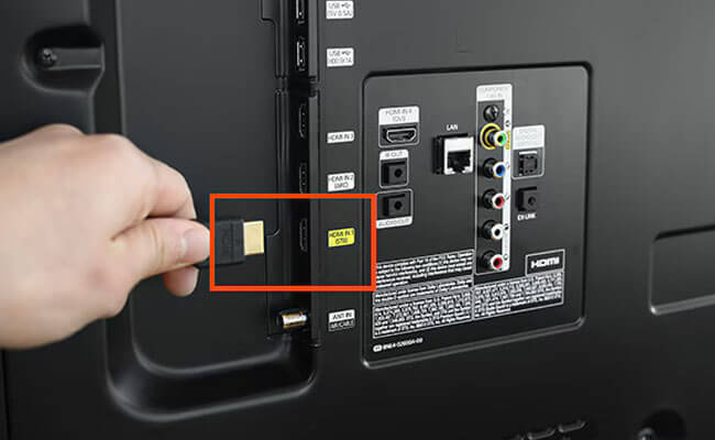 plug in tv hdmi port