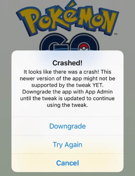 pokego++ pokemon go crashed