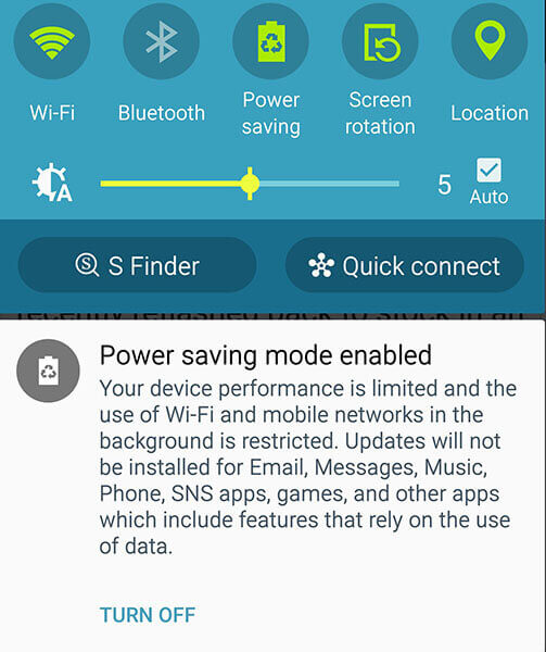 power saving android