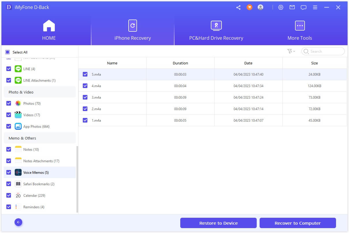 get voice memos off iphone to computer