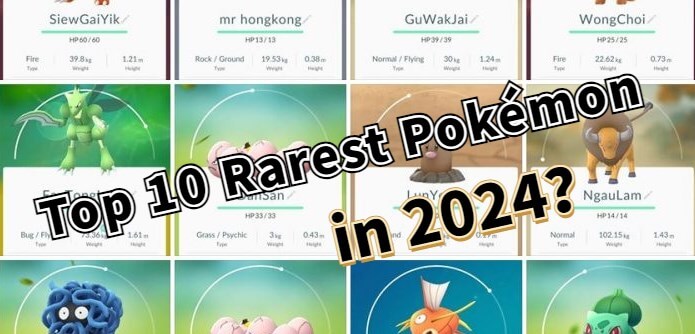 rarest pokemon in pokemon go