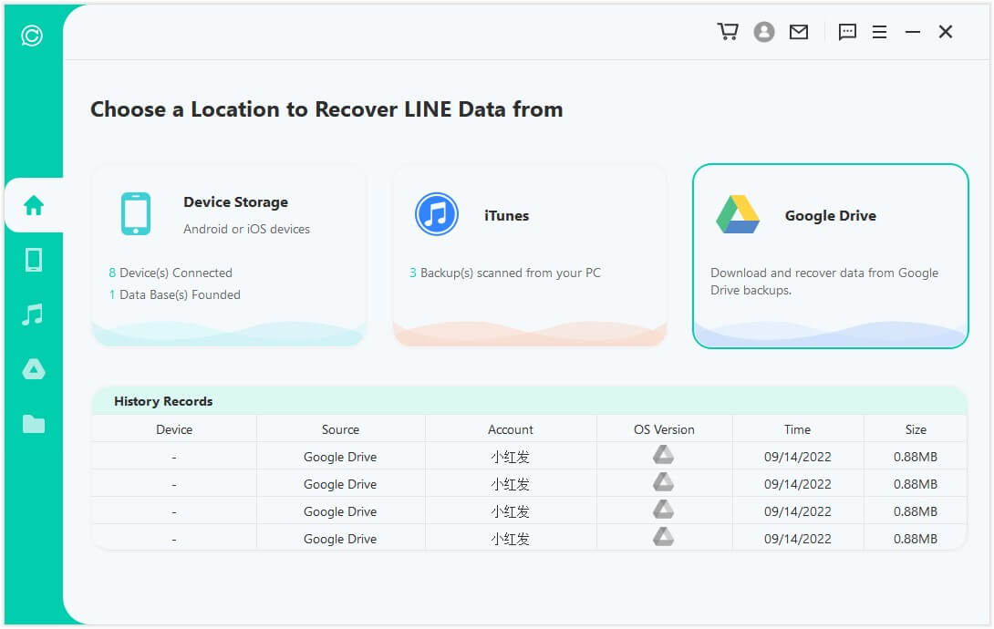 recover fom google drive