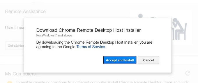 remote desktop host