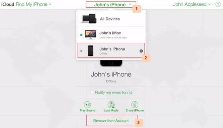 how to remove icloud from iphone 11 via icloud.com