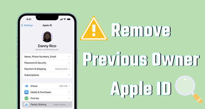 how to remove previous owner apple id without password