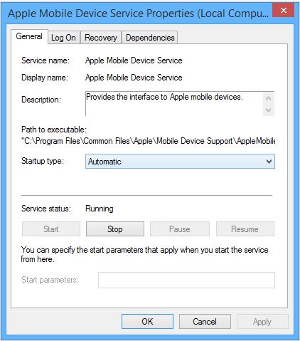 restart apple mobile device service