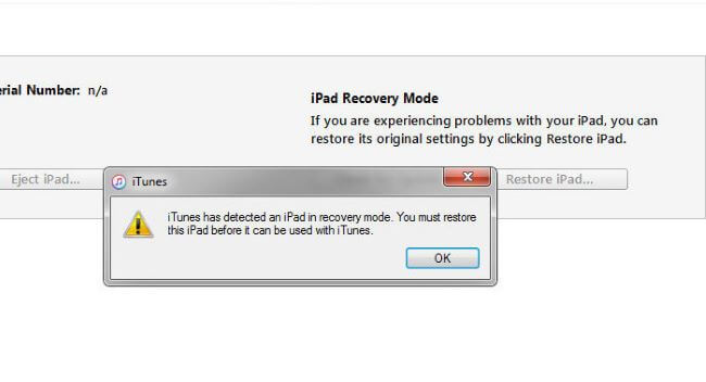 restore ipad in dfu mode with itunes