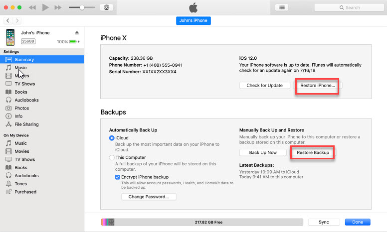 restore-iphone-from-itunes