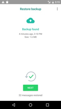 restore whatsapp backup