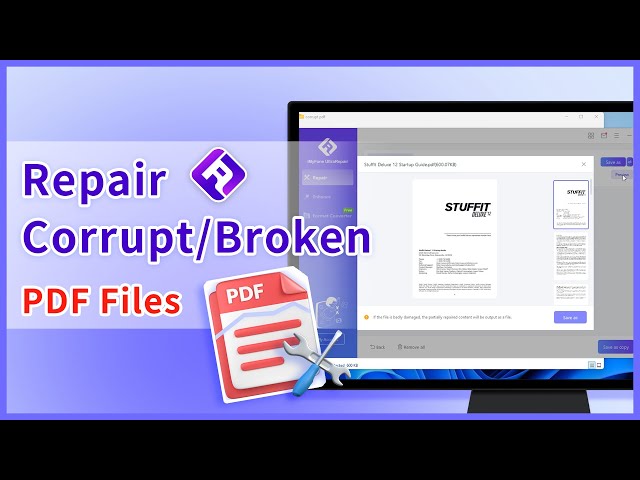 how to repair corrupted pdf