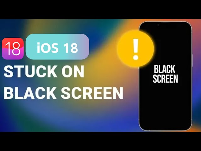 fix iphone stuck on black screen