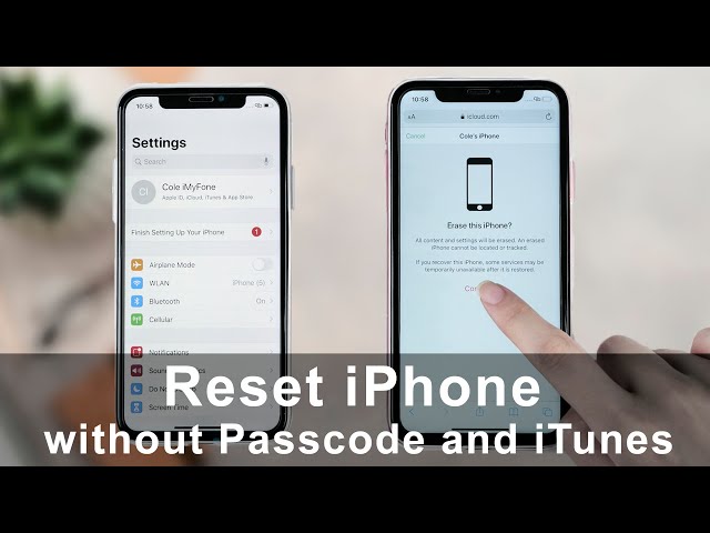 Reset iPhone without Passcode and iTunes