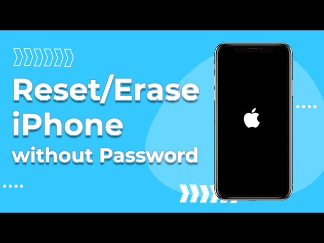 how to factory reset iphone without apple id password