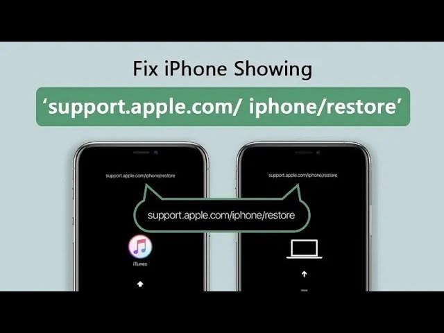 fix iPhone shows support.apple.com/iphone/restore