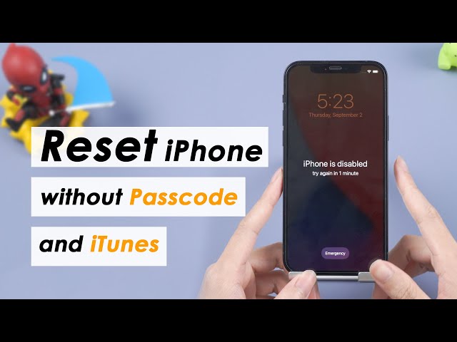 reset iPhone to factory settings without passcode and iTunes