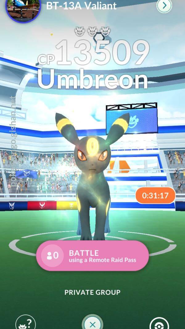 shiny umbreon raid quest