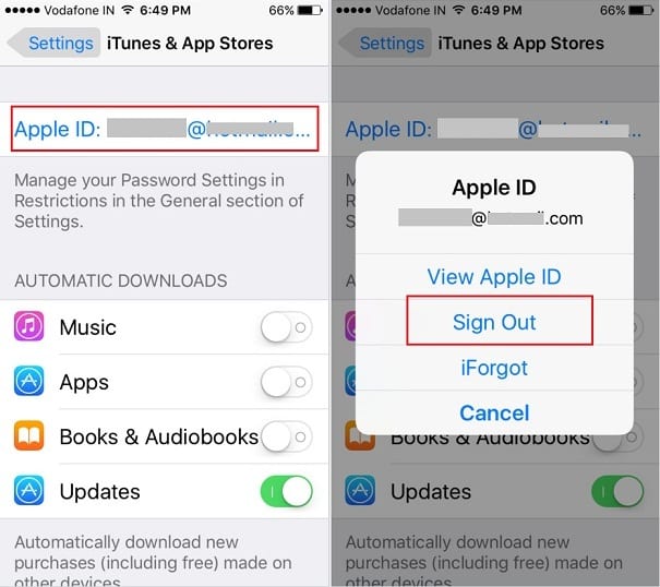 sign out apple id in app store to fix how to remove apple id