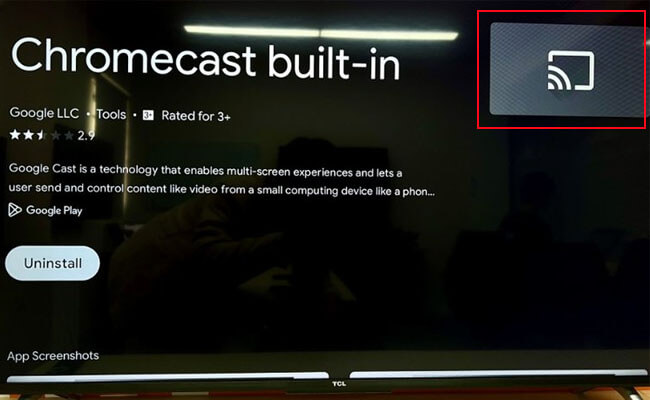 smart tv built in casting