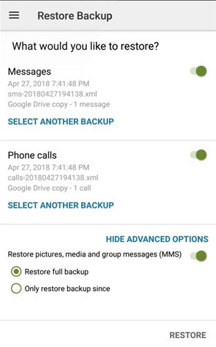 Android SMS Backup & Restore