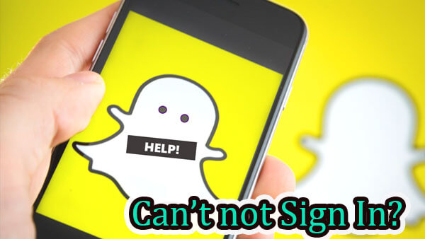 snapchat cannot sign in