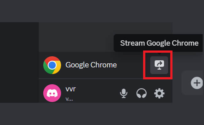 stream google chrome discord