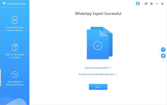 successfully export whatsapp from google drive to pc