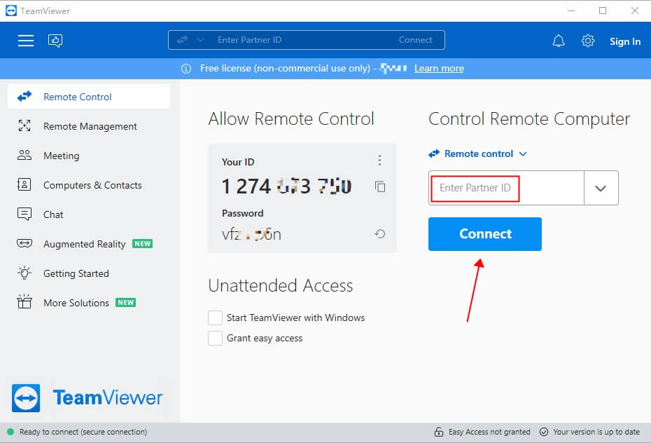 teamviewer control