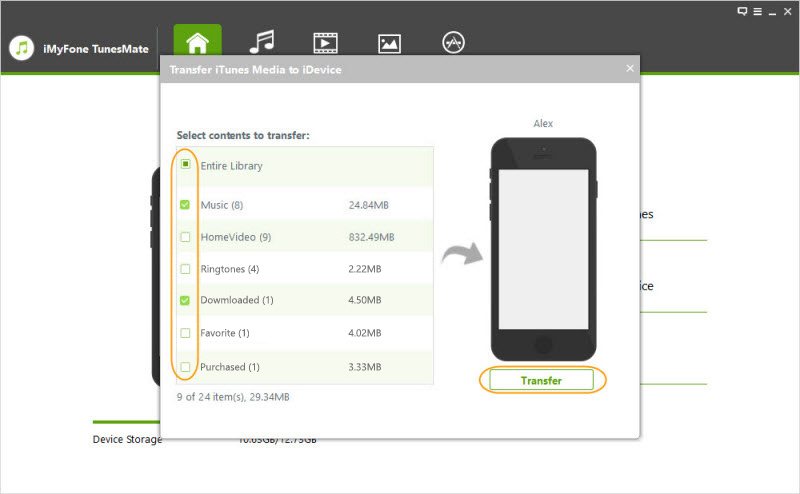 TunesMate Transfer iTunes musice to iDevice-2