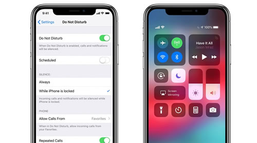 turn off do not disturb on iphone