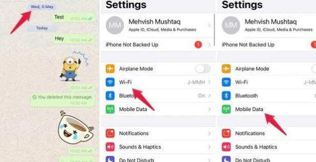 delete whatsapp messages on iphone