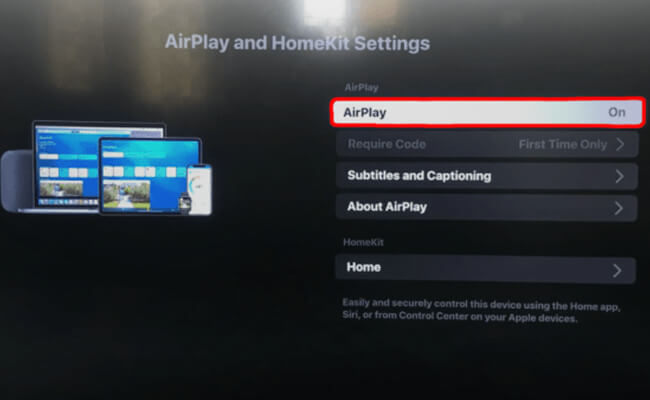 turn off vizio tv airplay