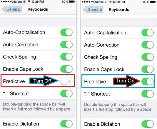 turn-predictive-setting-off-on