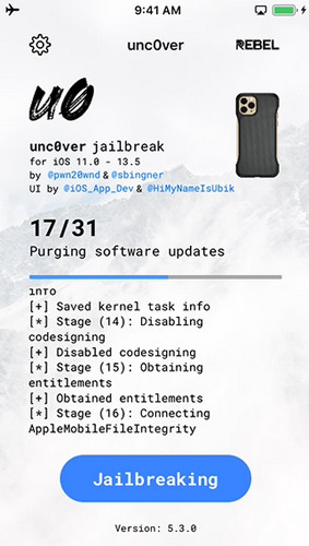 Unc0ver jailbreaking