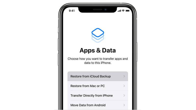 unlock iphone via restore icloud backup