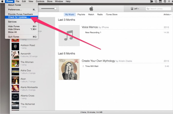 Update iTunes on Mac