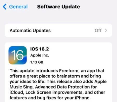 update ios system