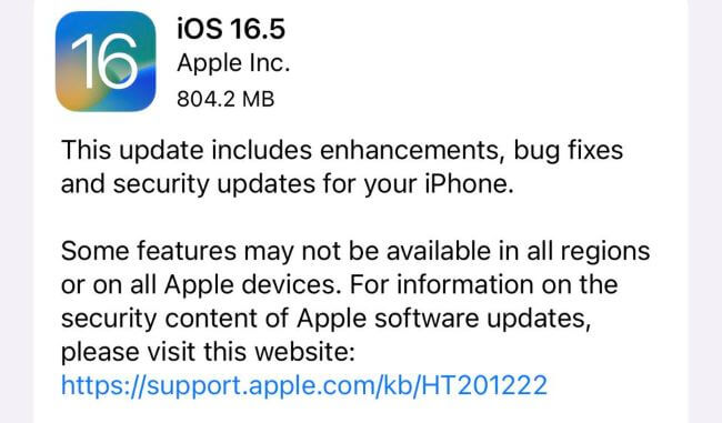 update to the latest ios version