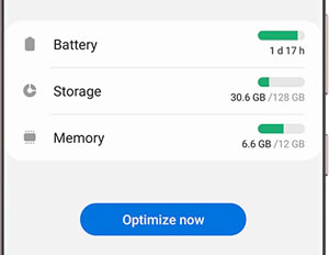 use device care to improve samsung preformance