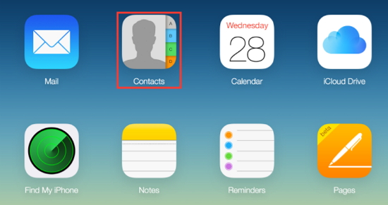 view icloud contact