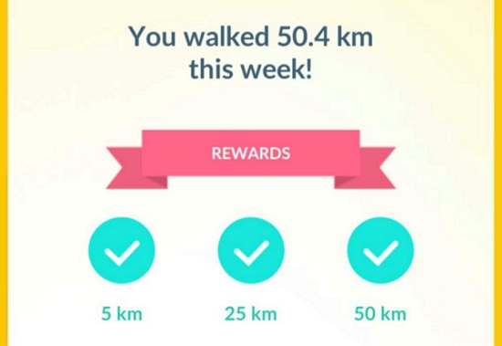 Pokémon GO 50km rewards