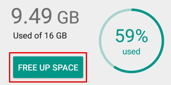 WhatsApp free up space