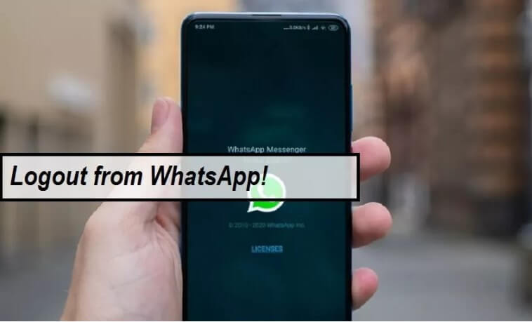 WhatsApp logout