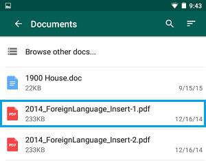 whatsapp conversation pdf file from pdf android