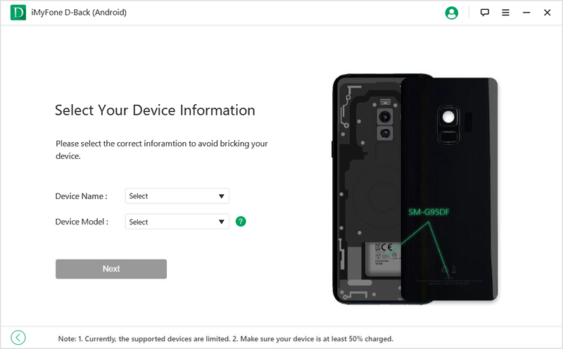 choose device information