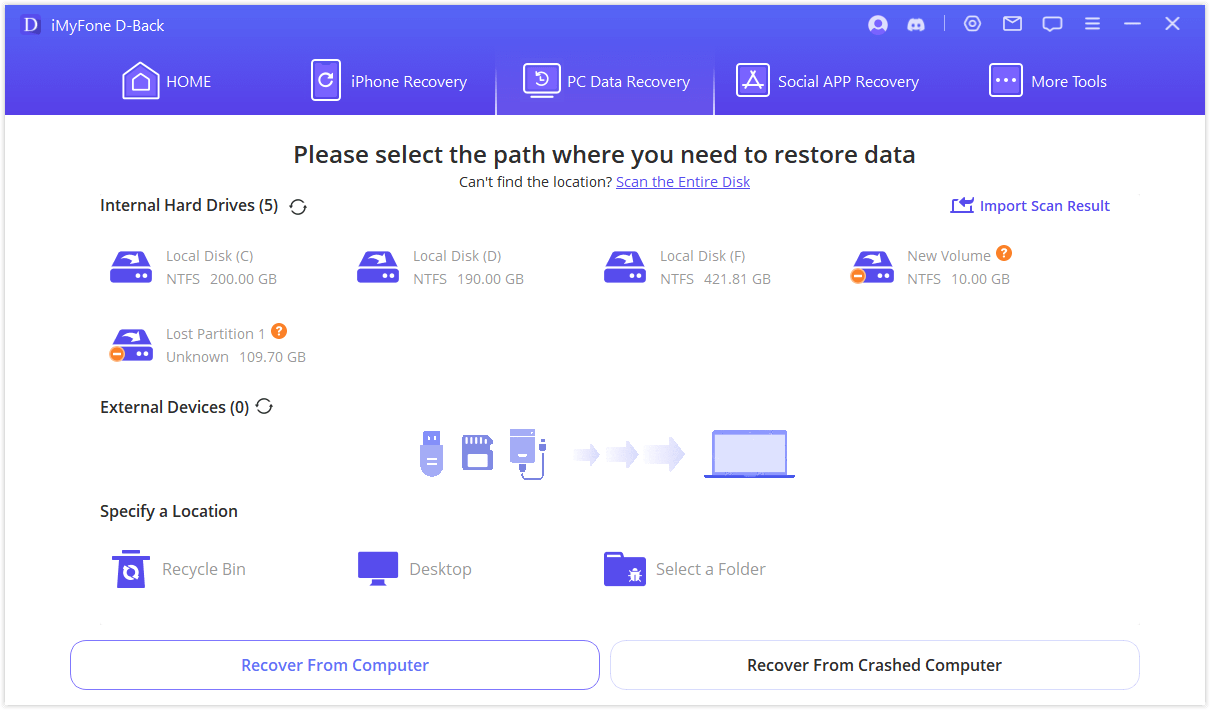 select the path