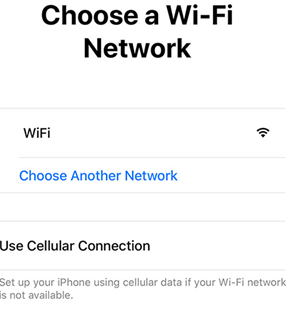 choose a wi-fi network