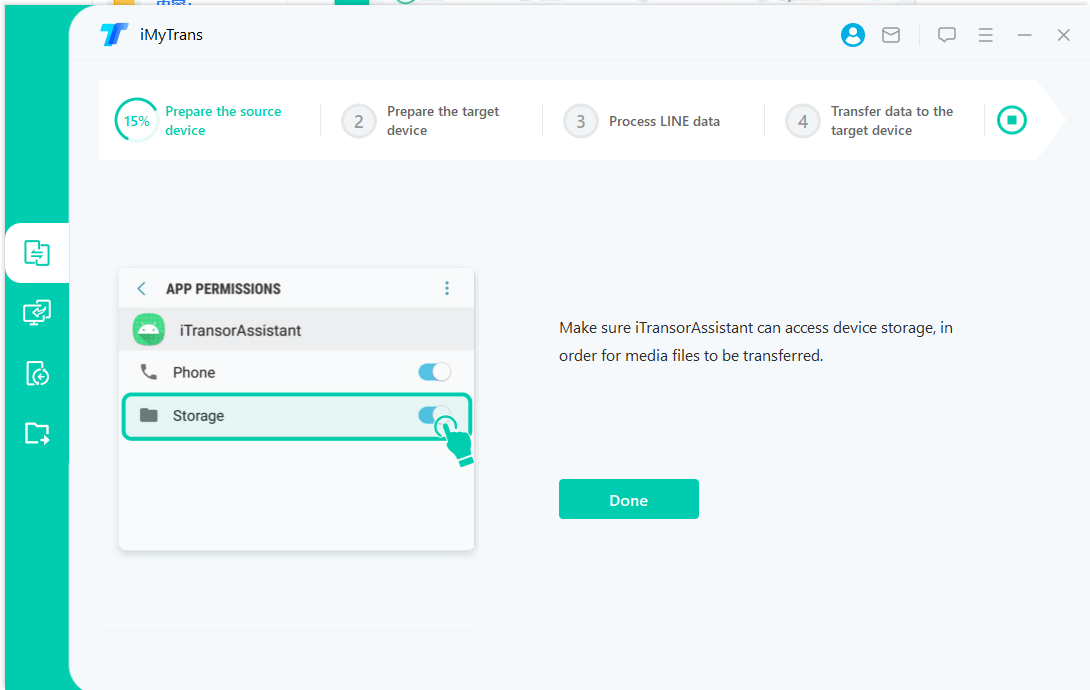 transfer line to new android phone