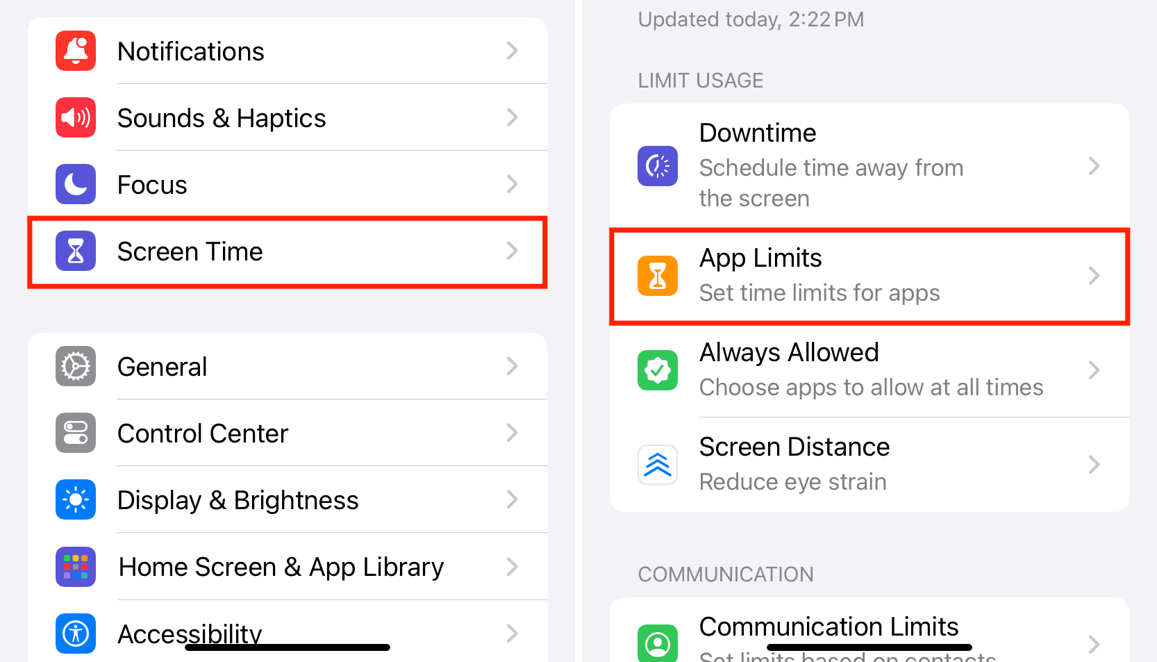 how to put parental controls on iphone via app limits