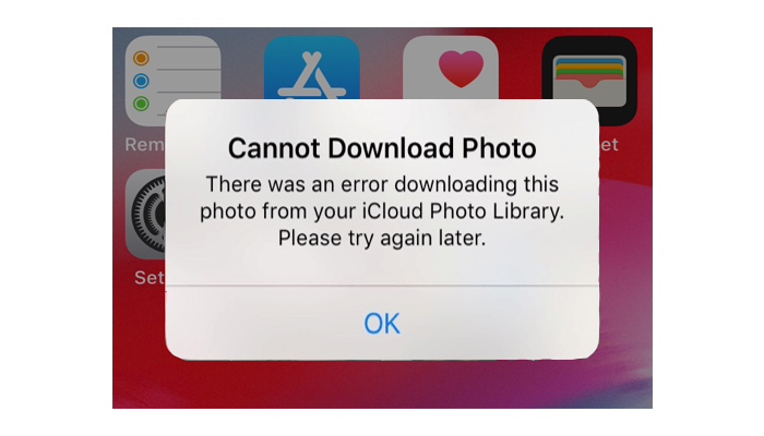 Cannot download photo from iCloud